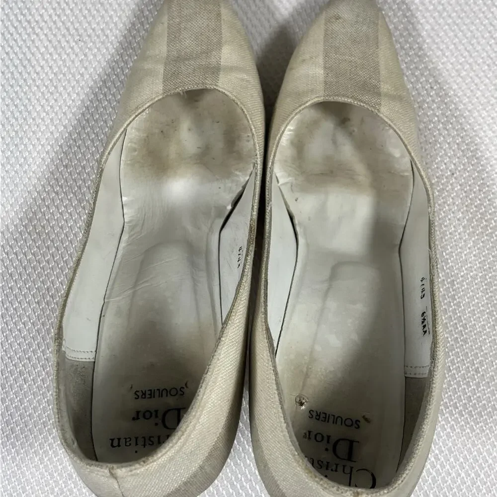 True Vtg‎ Authentic Christian Dior Souliers Classic Pumps Europe Sz 37 /6.5AA